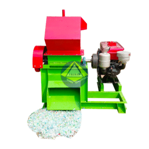 Mesin Pencacah Plastik 250 Kg/Jam (Diesel 24 HP + Starter)